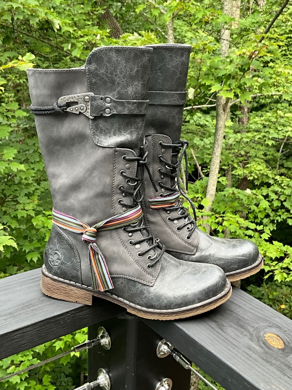 Rieker Boots. Size 39. Like NEW! Lined and oh so comfortable. Grey.